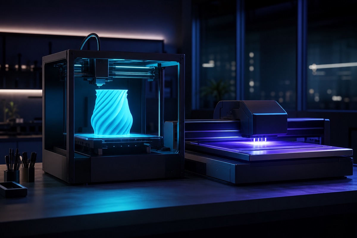3Dプリンタが造形している様子
