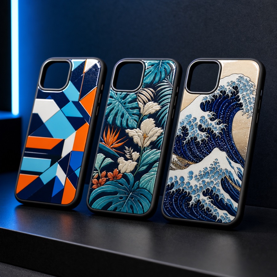 UV印刷したオリジナルデザインのスマホケース